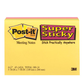 Post-it SS-Notes 149x200 Meeting ass. farver (4)