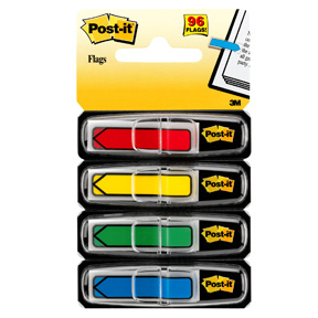 Post-it Indexfaner 11,9x43,1 "pil" ass. farver (4)