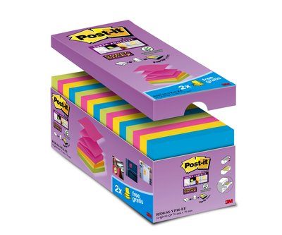 Post-it Z-Notes 76x76 Super Sticky V-Pack (16)