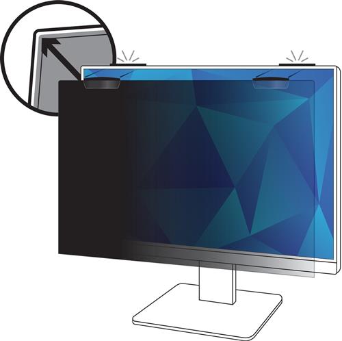 3M Privacy Filter 27" FS Monitor w COMPLY Magnetic Attach (1