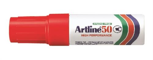 Marker Artline 50 Permanent 6.0 rød