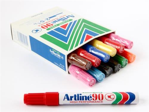 Marker Artline 90 5.0 assorteret farver