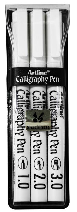 Calligraphy Pen Artline 3-sæt sort
