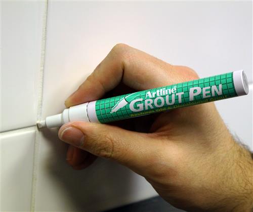 Marker Artline 419 Grout Pen hvid 1/Blister