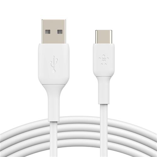 BOOST CHARGE USB-A to USB-C Cable, 1M, White