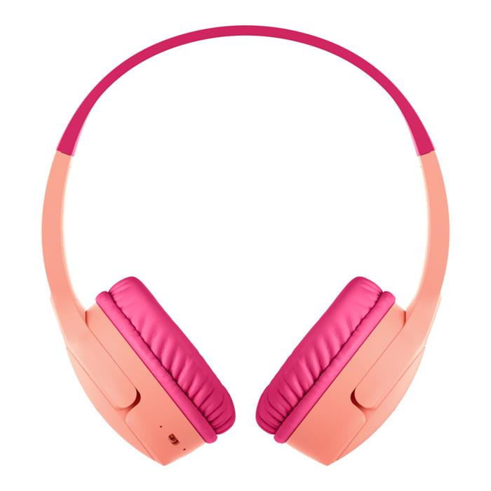 SOUNDFORM Mini Wireless On-Ear Headphones for Kids Pink
