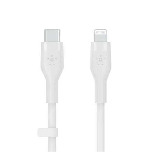 BOOST CHARGE USB-C to LTG Silicon 2m, White
