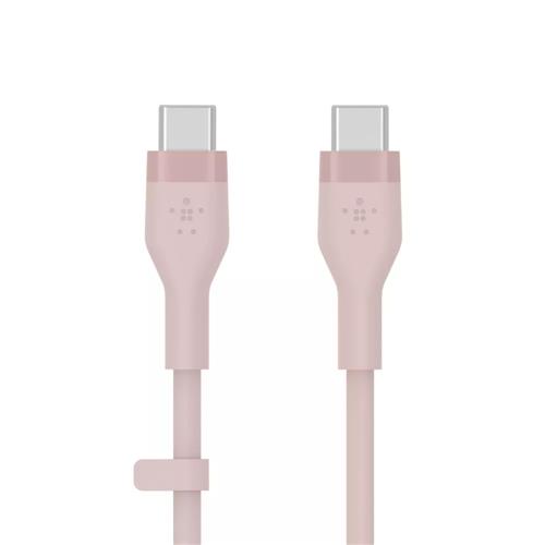 BOOST CHARGE  USB-C to USB-C 2.0 Silicone, Pink (2m)