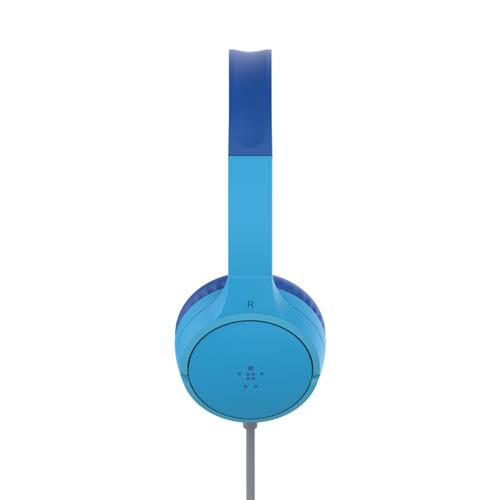 SOUNDFORM Mini Wired On-Ear Headphones for Kids, Blue