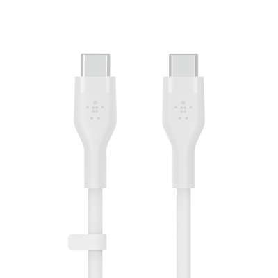 100W USB-C to USB-C Silicone Cable 3M, White