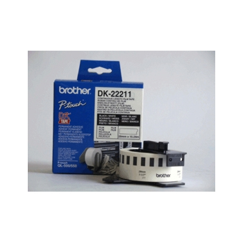 Brother labels 29mmx15,24m white film