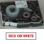 Brother TZe tape 24mmx8m red/white