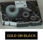 Brother TZe tape 12mmx8m gold/black