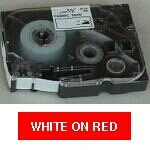 Brother TZe tape 12mmx8m white/red