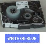 Brother TZe tape 24mmx8m white/blue