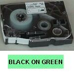 Brother TZe tape 12mmx8m black/green