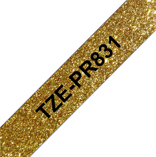 Brother TZe-PR831 12mm x 8m tape black on gold