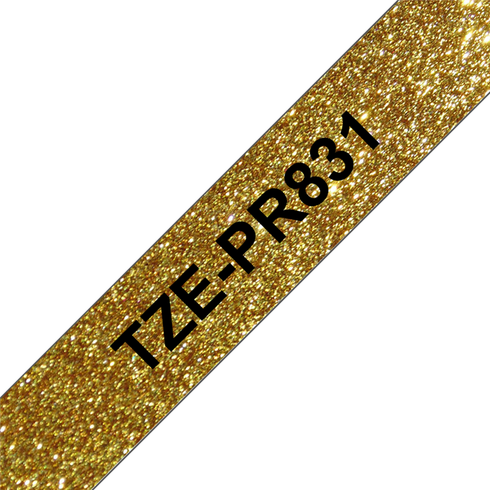 Brother TZe-PR831 12mm x 8m tape black on gold