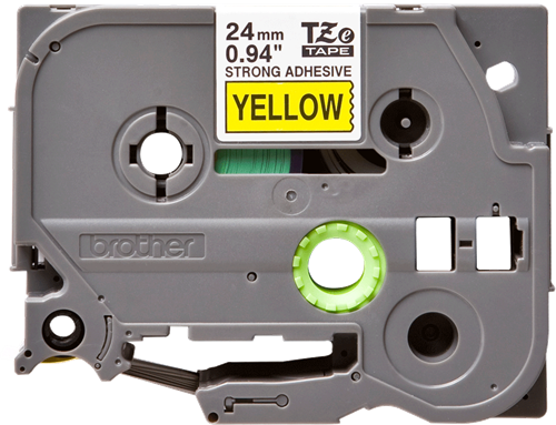 TZeS tape 24mmx8m strong black/yellow