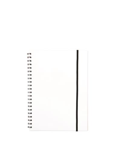 Notesbog A5 plast med spiralryg transparent