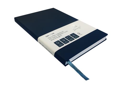 Notebook Creartive grey A5 plain 120gsm