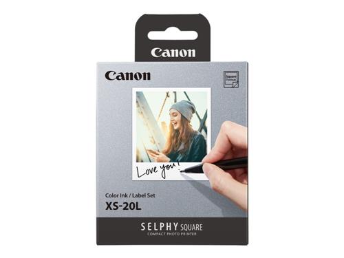 Canon XS-20L Colour Ink + Paper Set for 20 prints