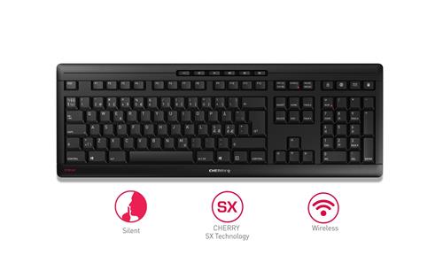 Cherry Stream Keyboard Wireless, Black