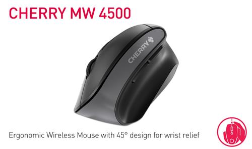Cherry MW 4500 Wireless Mouse, Black
