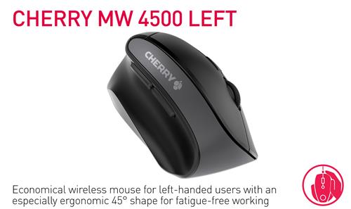 Cherry MW 4500 Left Wireless Mouse, Black