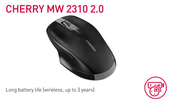 Cherry MW 2310 2.0 Wireless Mouse, Black