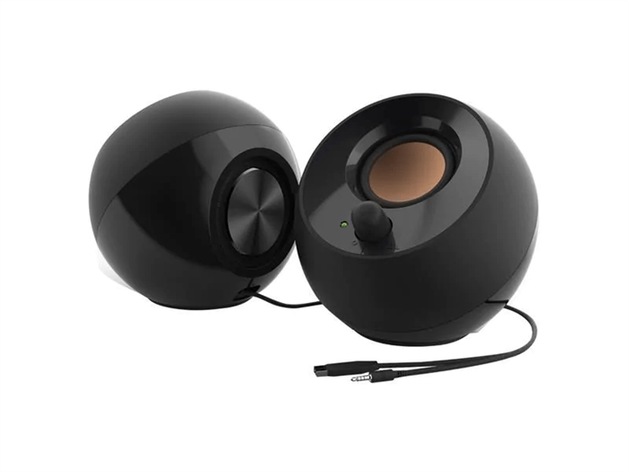 Pebble 2.0 USB Speakers, Black
