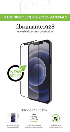 eco-shield - iPhone 12/12 Pro, Black edge