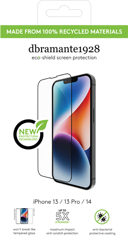 eco-shield - iPhone 13/13Pro/14, Black edge
