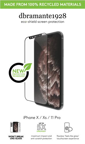 eco-shield - iPhone X/Xs/11 Pro, Black edge