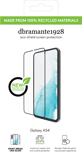 eco-shield - Galaxy A54 , Black edge