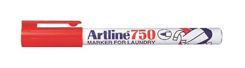 Marker Artline 750 Tekstil rød