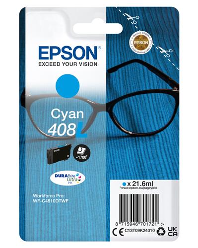 Epson 408L Cyan Ink cartridge 1.7k