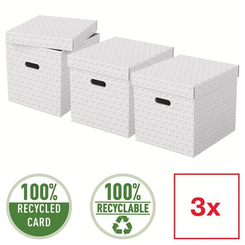 Opbevaringsboks Esselte Home Cube hvid(3)