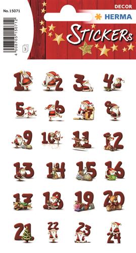 Herma stickers Decor kalender jul 1-24 (2)