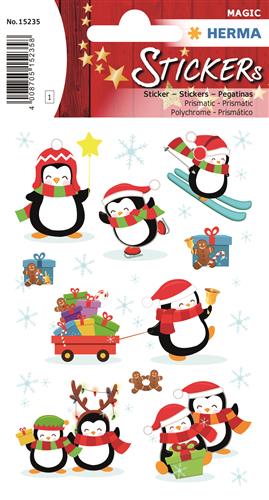 Herma stickers Magic vinter/jule pingviner (1)