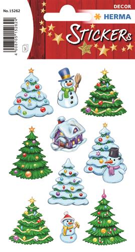 Herma stickers Decor vinter juletræer (3)