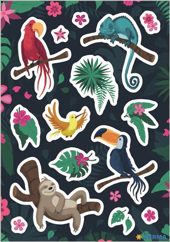 Herma stickers Decor tropiske dyr (3)