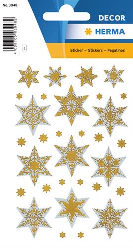 Herma stickers Decor julestjerne guld (3)