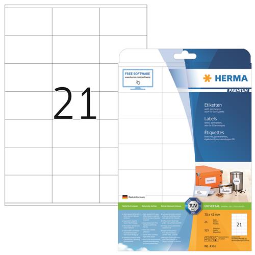 Herma etiket Premium 70x42 (525)
