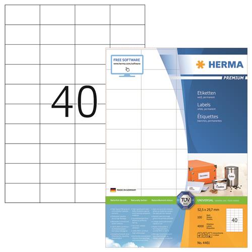 Herma etiket Premium A4 100 52,5x29,7 (4000)
