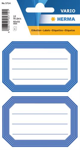 Herma stickers Vario skolebog blå ramme (6)