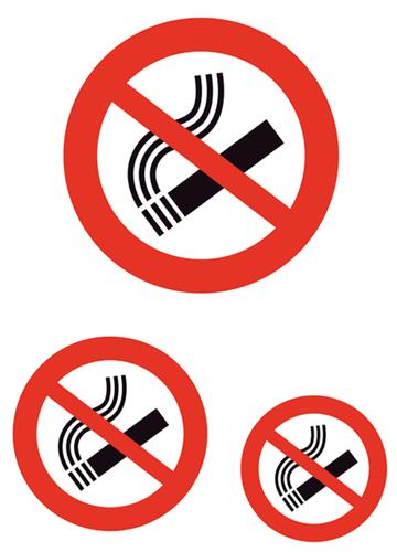 Herma etiket "No smoking" rygeforbud (3)