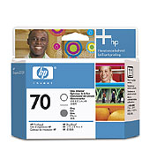 HP 70 gloss enhancer & grey printhead