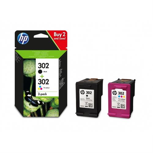 HP 302 ink cartridges combo 2-pack, blistered