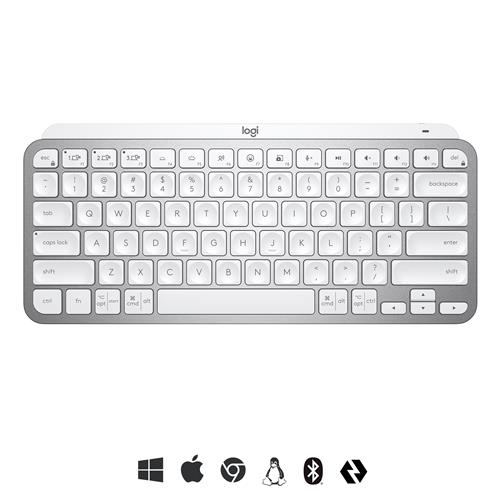 MX Keys Mini Minimalist Wireless Keyboard, Pale Grey (Nordic